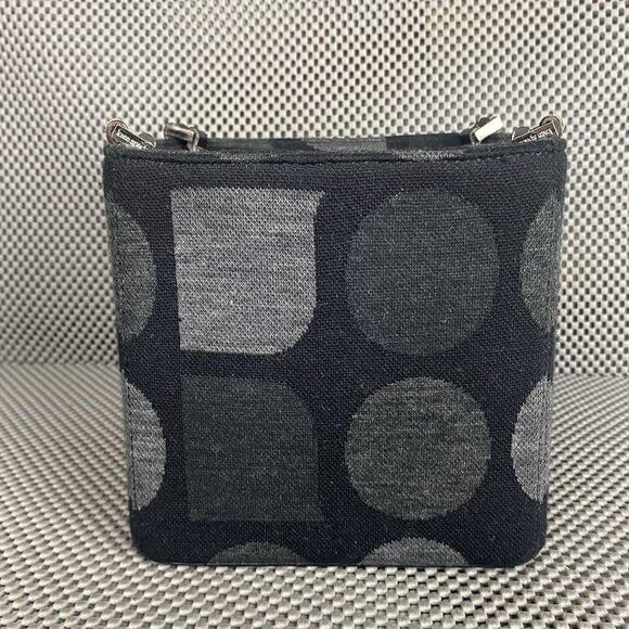 Kate Spade New York Bag Womens Small Black Gray Square Cube Bucket Bag Rare - Picture 4 of 16